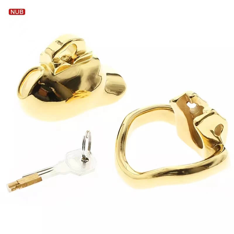 Gold HTV3 Chastity Cage