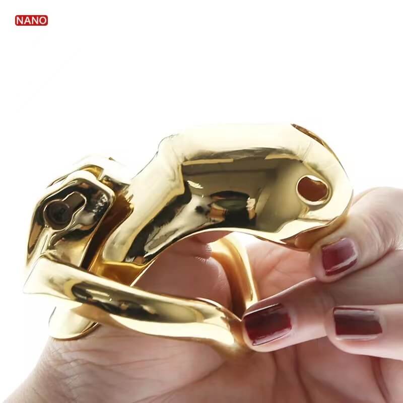 Gold HTV3 Chastity Cage