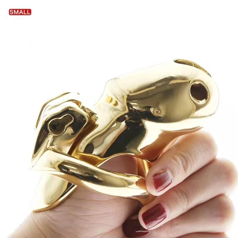 Gold HTV3 Chastity Cage