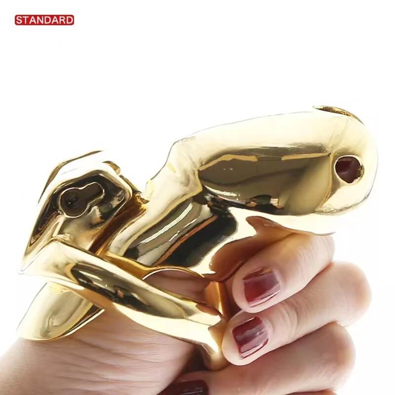 Gold HTV3 Chastity Cage