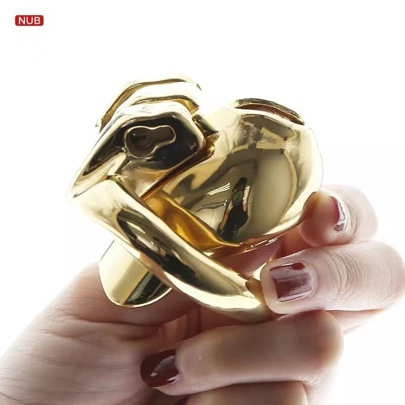 Gold HTV3 Chastity Cage
