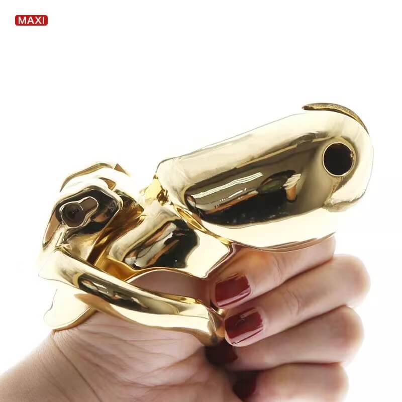Gold HTV3 Chastity Cage