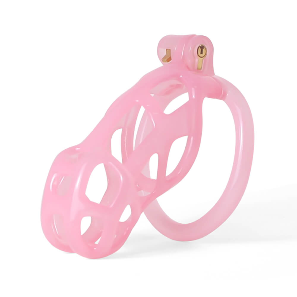 Design Ice Vision Pink Cobra Chastity Cage