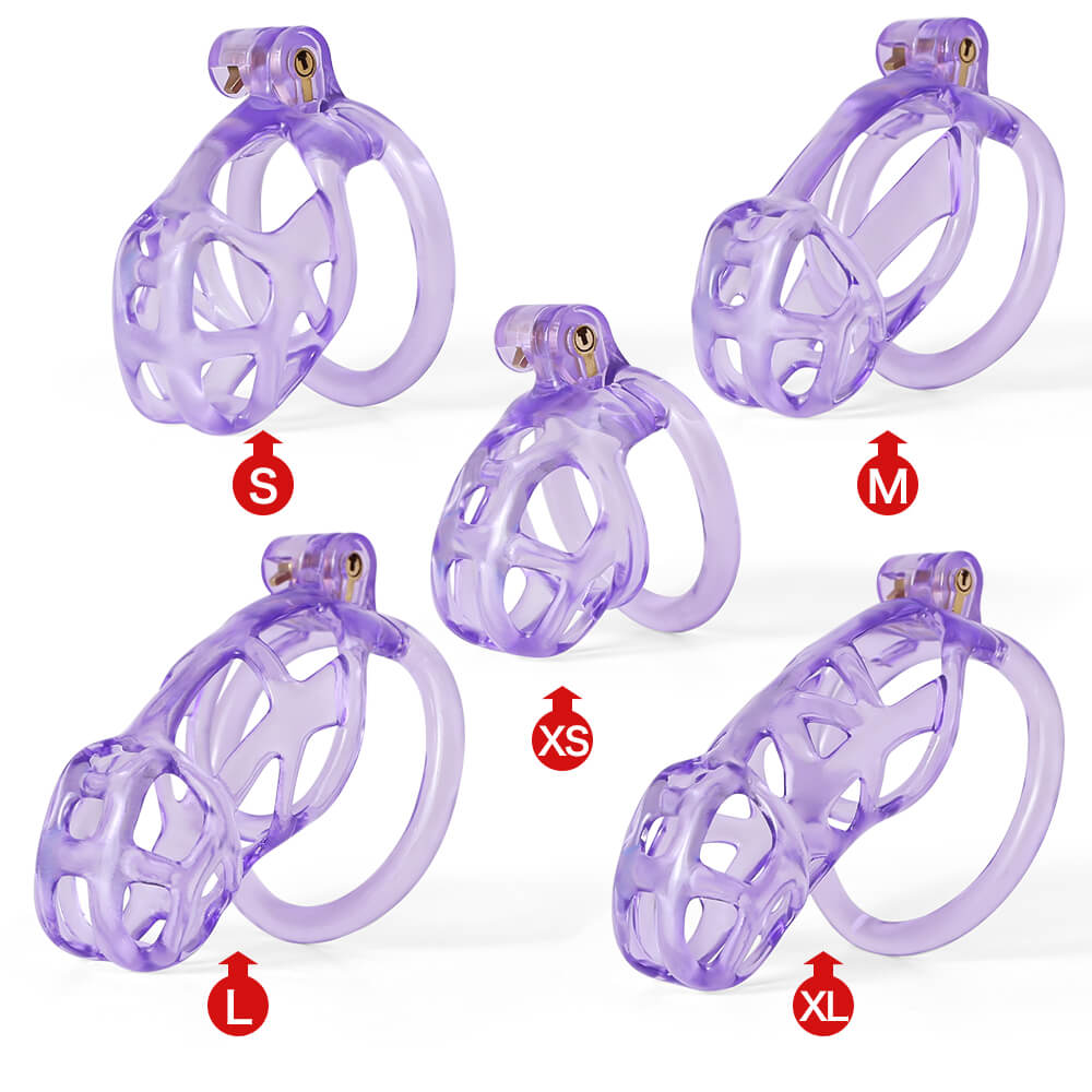 Desigh Ice Vision Purple Cobra Chastity Cage