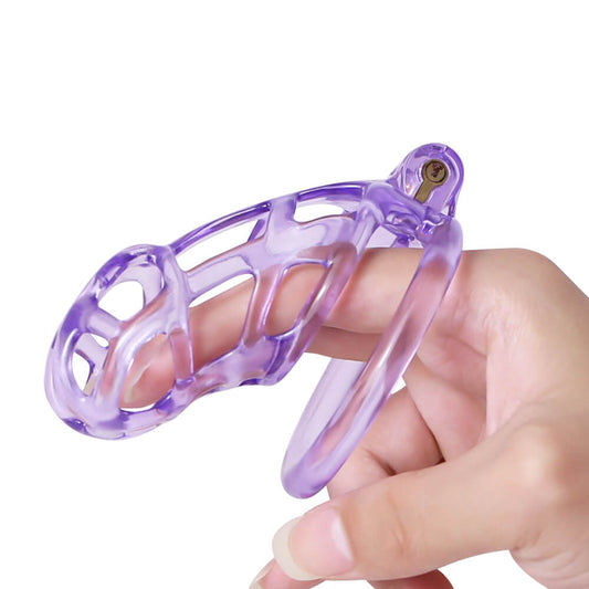 Desigh Ice Vision Purple Cobra Chastity Cage