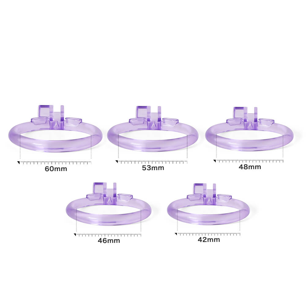 Desigh Ice Vision Purple Cobra Chastity Cage