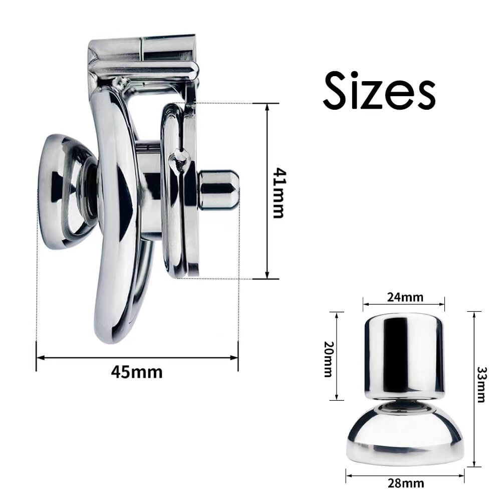 Inverted Chastity Lock with DIY Silicone Dildo