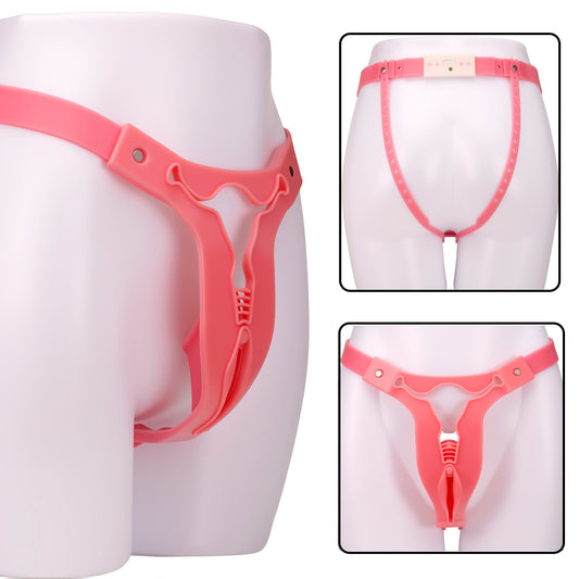 Pink Sissy Fit Chastity Belt