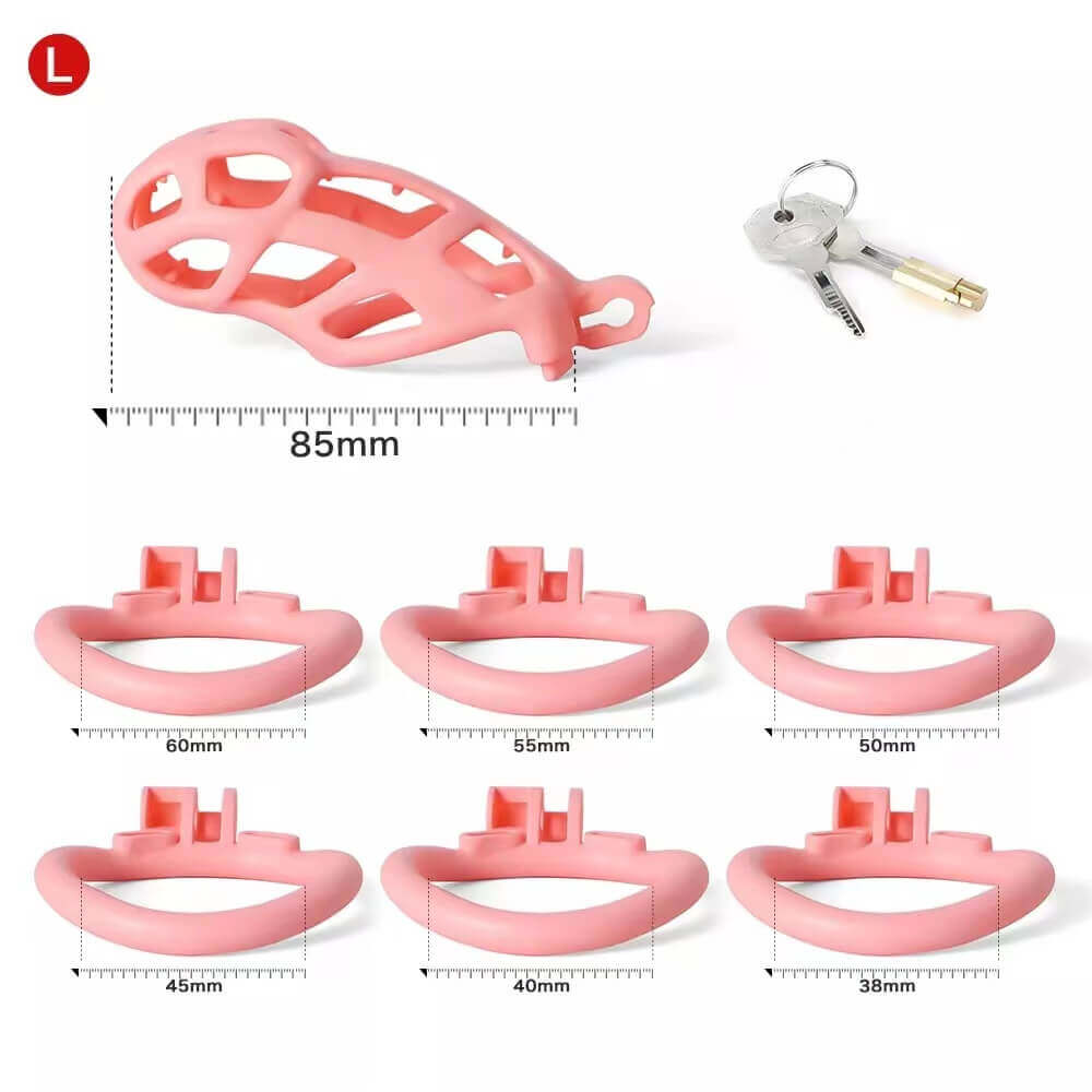 Spiked Pink Mamba Chastity Cage