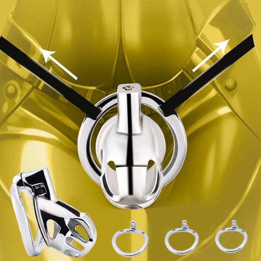 New Stainless Steel Chastity Lock