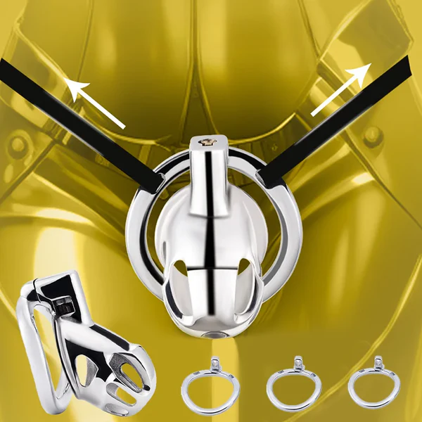 New Stainless Steel Chastity Lock