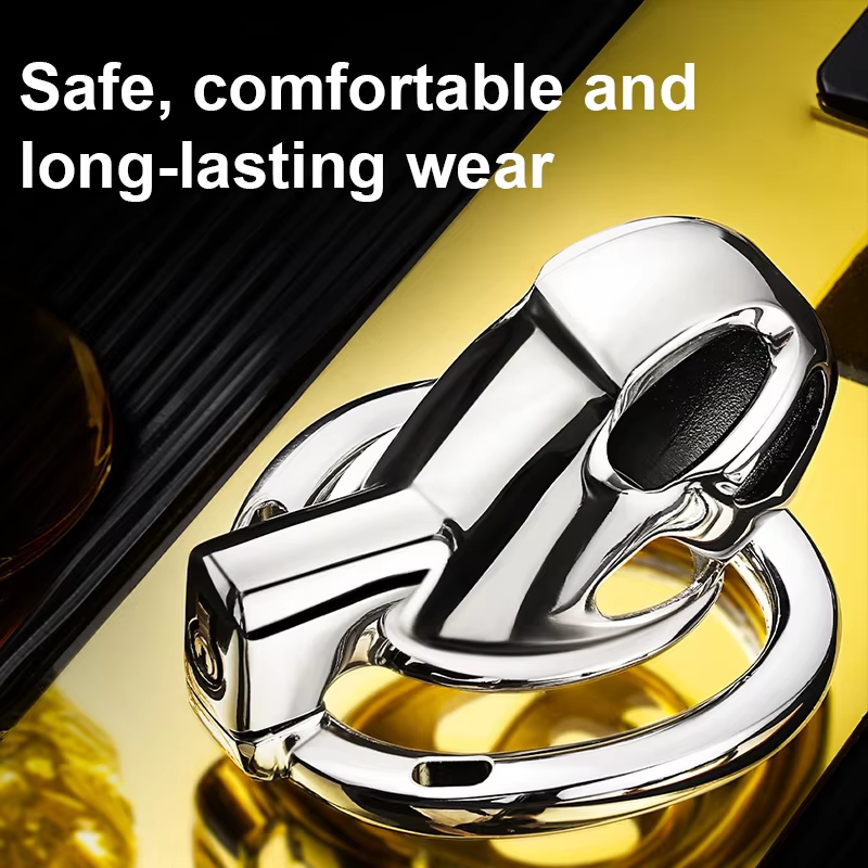 New Stainless Steel Chastity Lock