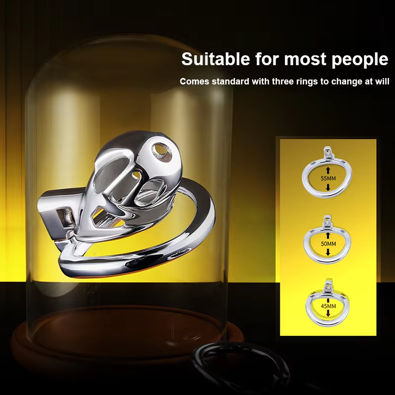 New Stainless Steel Chastity Lock