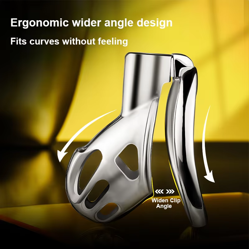 New Stainless Steel Chastity Lock