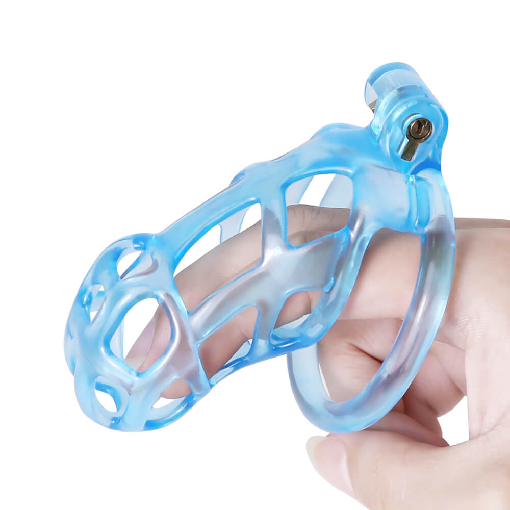 Desigh Ice Vision Blue Cobra Chastity Cage