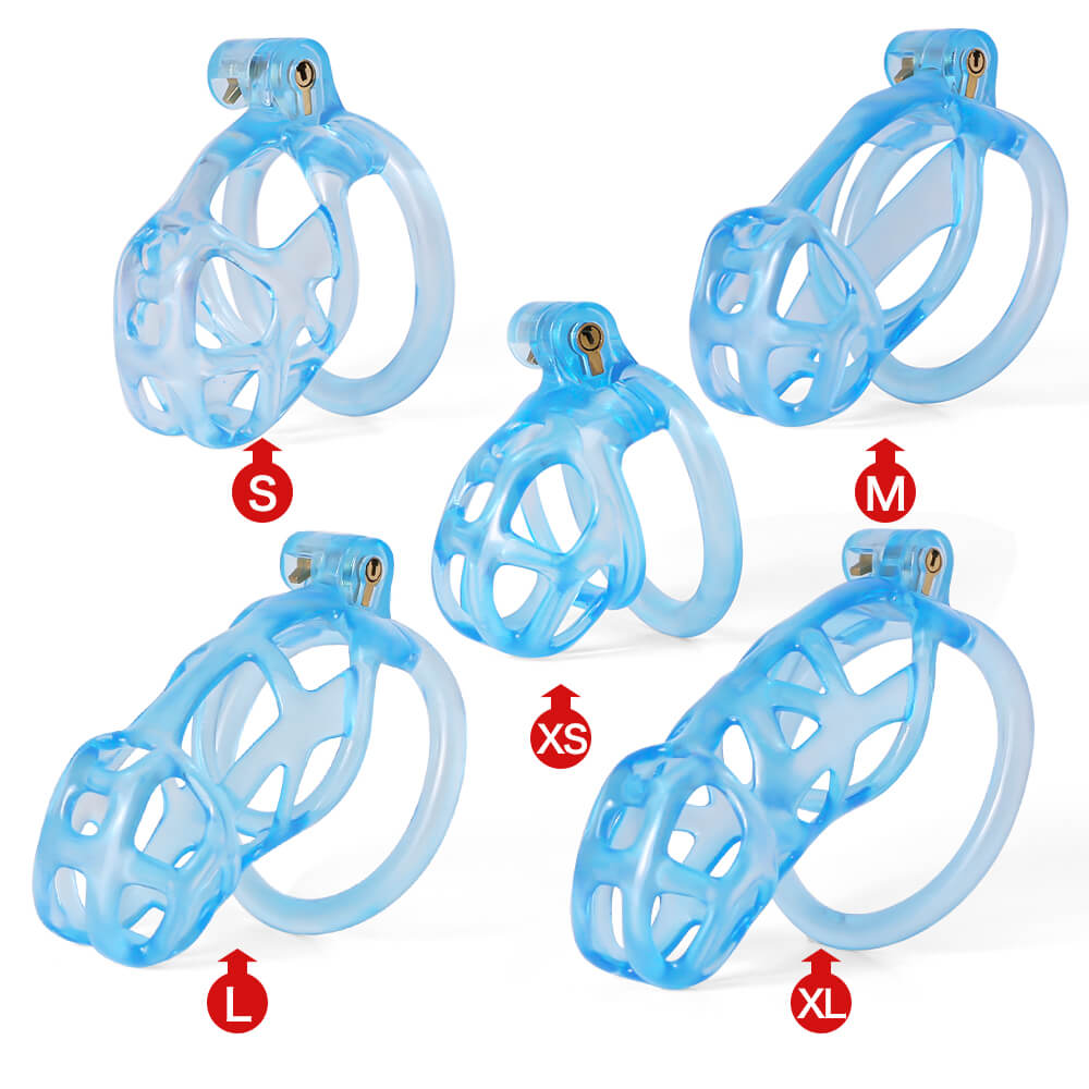 Desigh Ice Vision Blue Cobra Chastity Cage