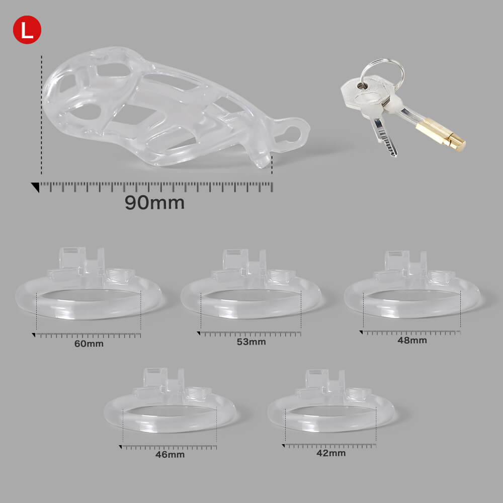 Desigh Ice Vision Clear Cobra Chastity Cage