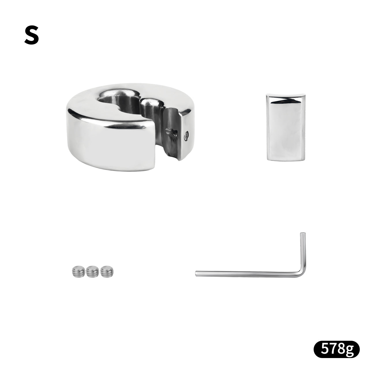 Five-Size Hinged Scrotal Ring
