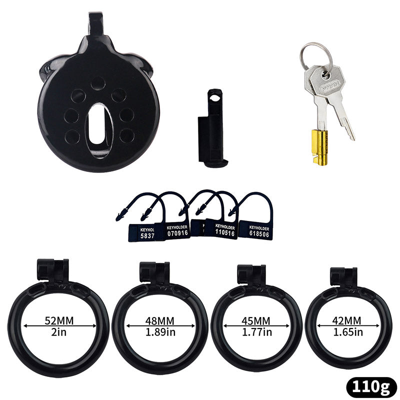 Inverted Sissy Cock Cage - balck size