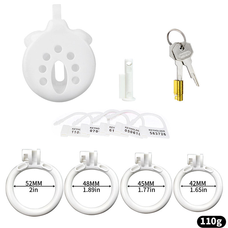 Inverted Sissy Cock Cage - white