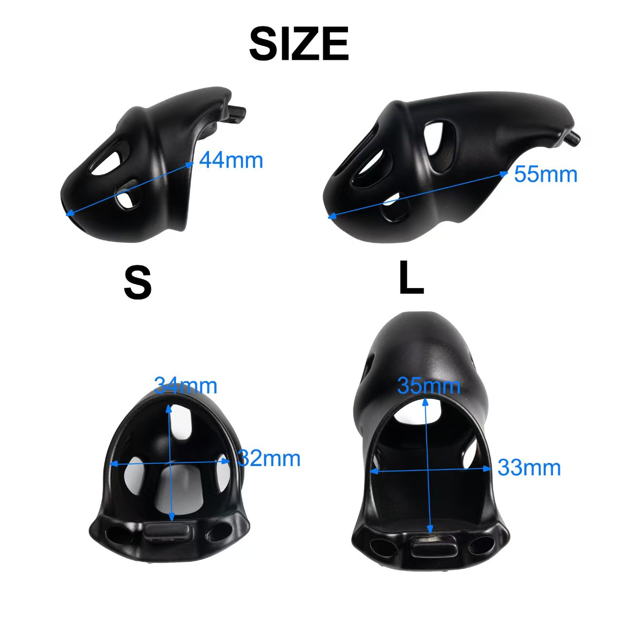 Dual-Length Confinement Chastity Cage