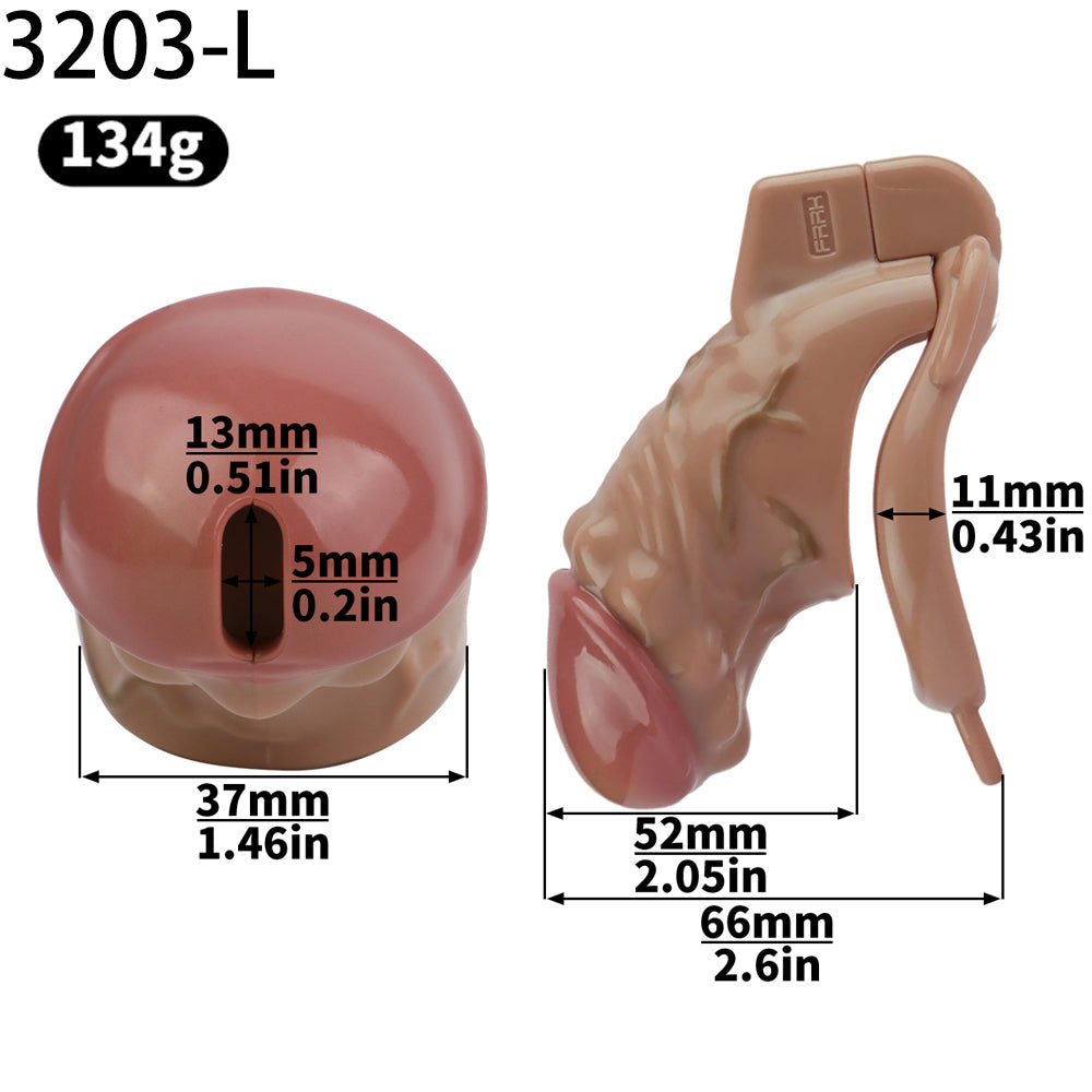 ABS Resin Simulation Penis Chastity Lock