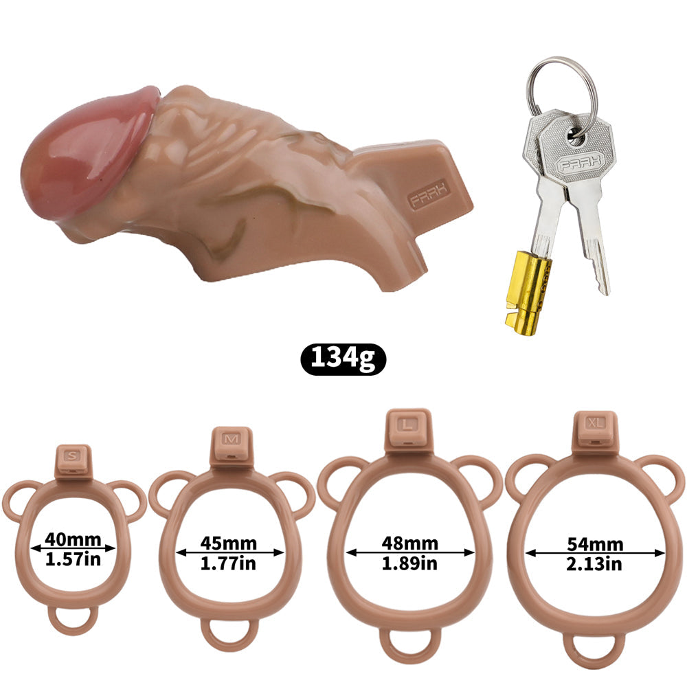 ABS Resin Simulation Penis Chastity Lock