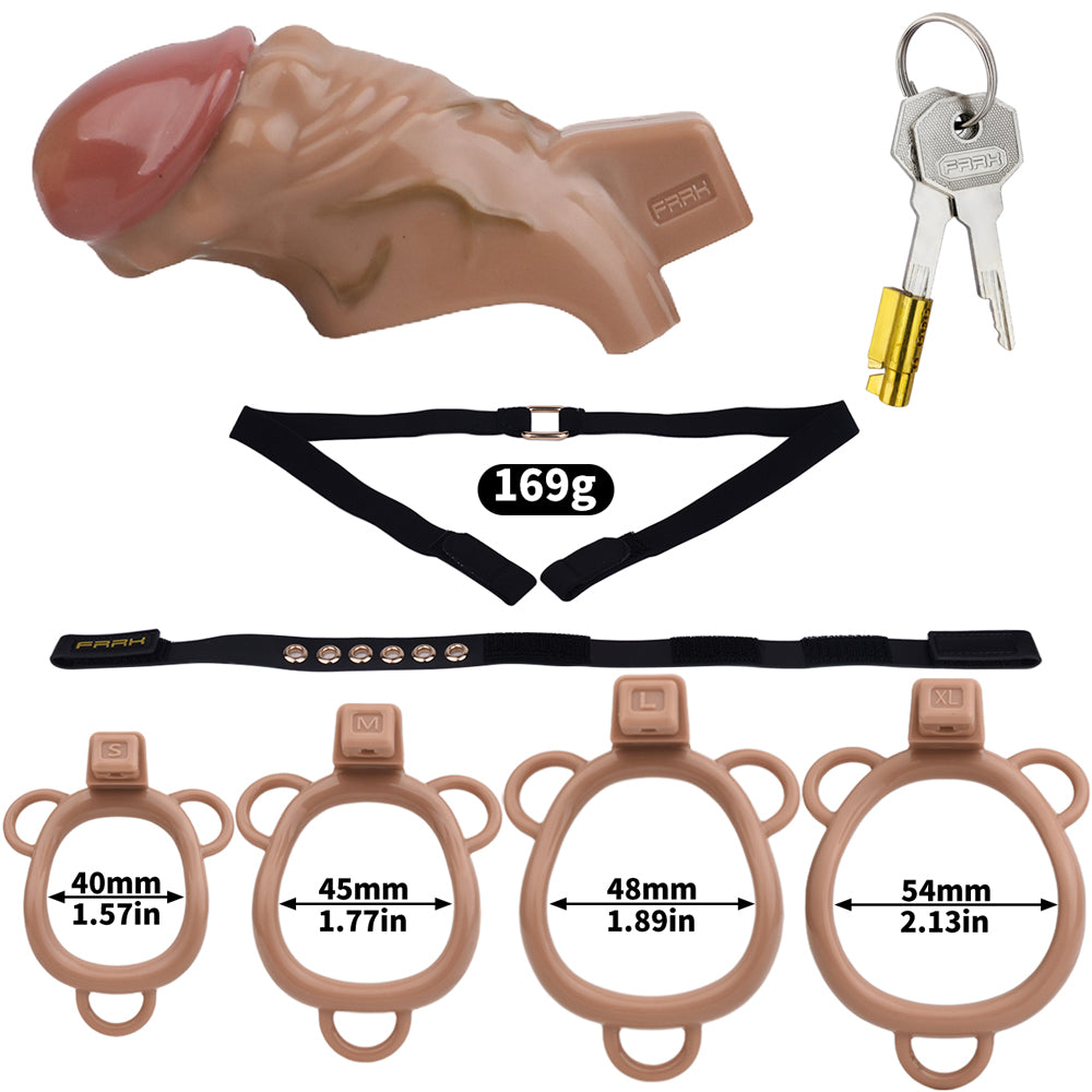 ABS Resin Simulation Penis Chastity Lock