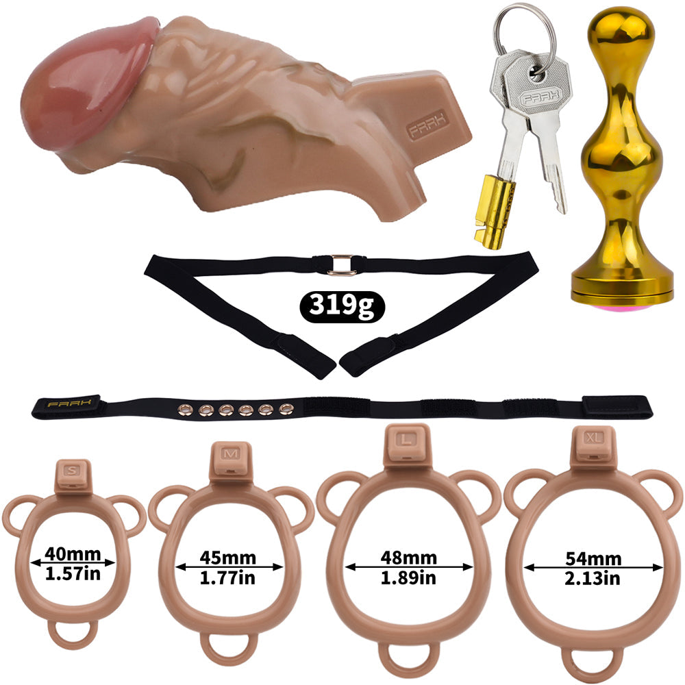 ABS Resin Simulation Penis Chastity Lock