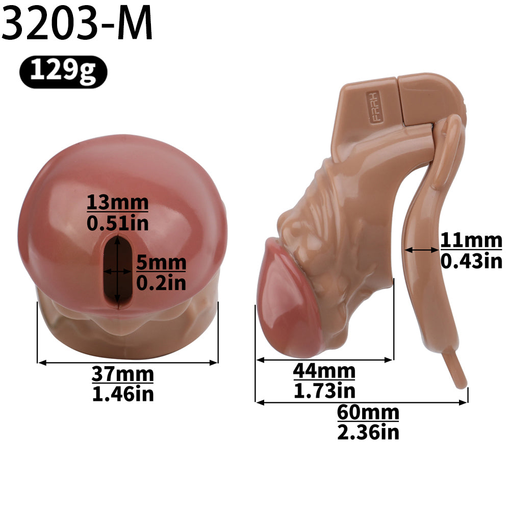 ABS Resin Simulation Penis Chastity Lock