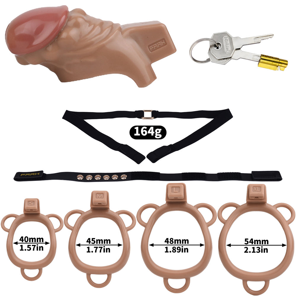 ABS Resin Simulation Penis Chastity Lock
