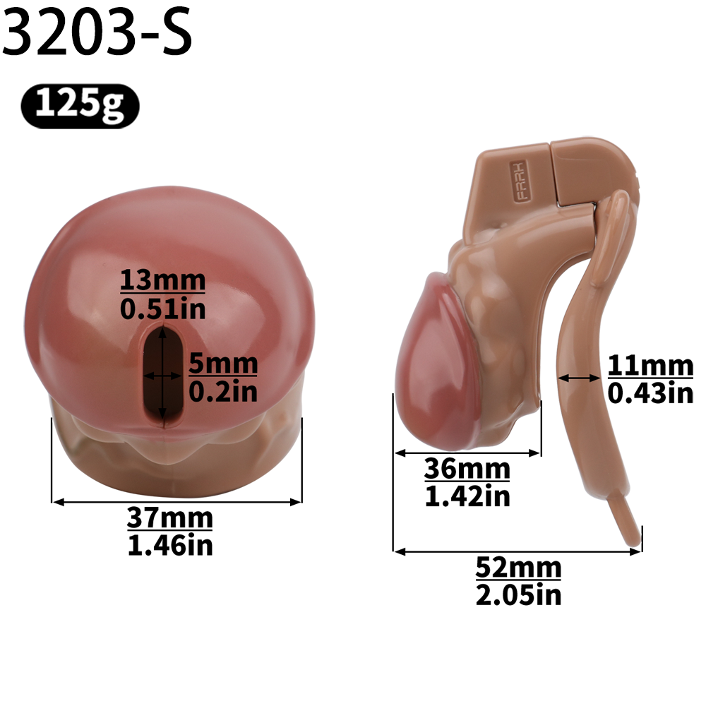 ABS Resin Simulation Penis Chastity Lock
