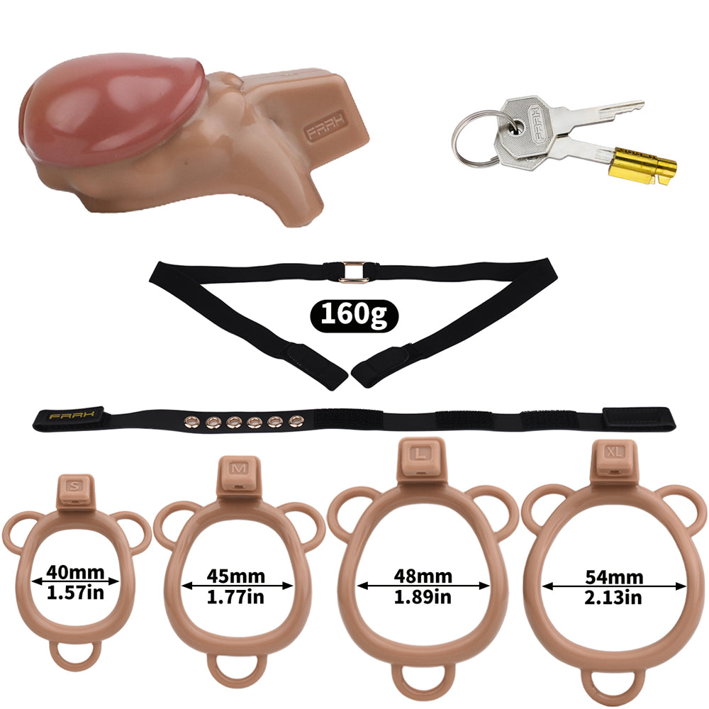 ABS Resin Simulation Penis Chastity Lock