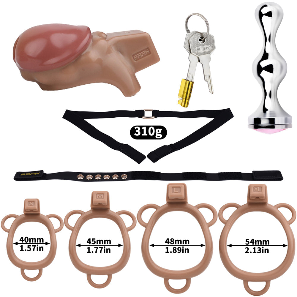 ABS Resin Simulation Penis Chastity Lock