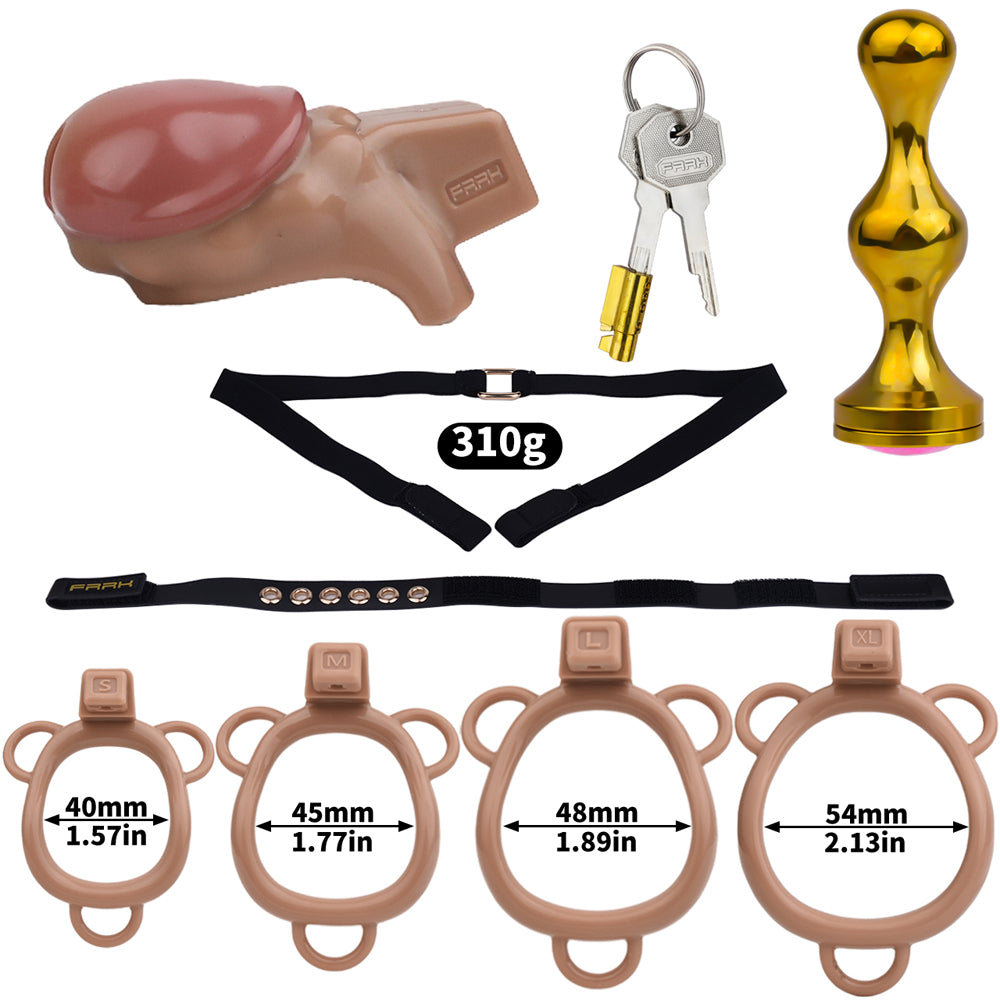 ABS Resin Simulation Penis Chastity Lock