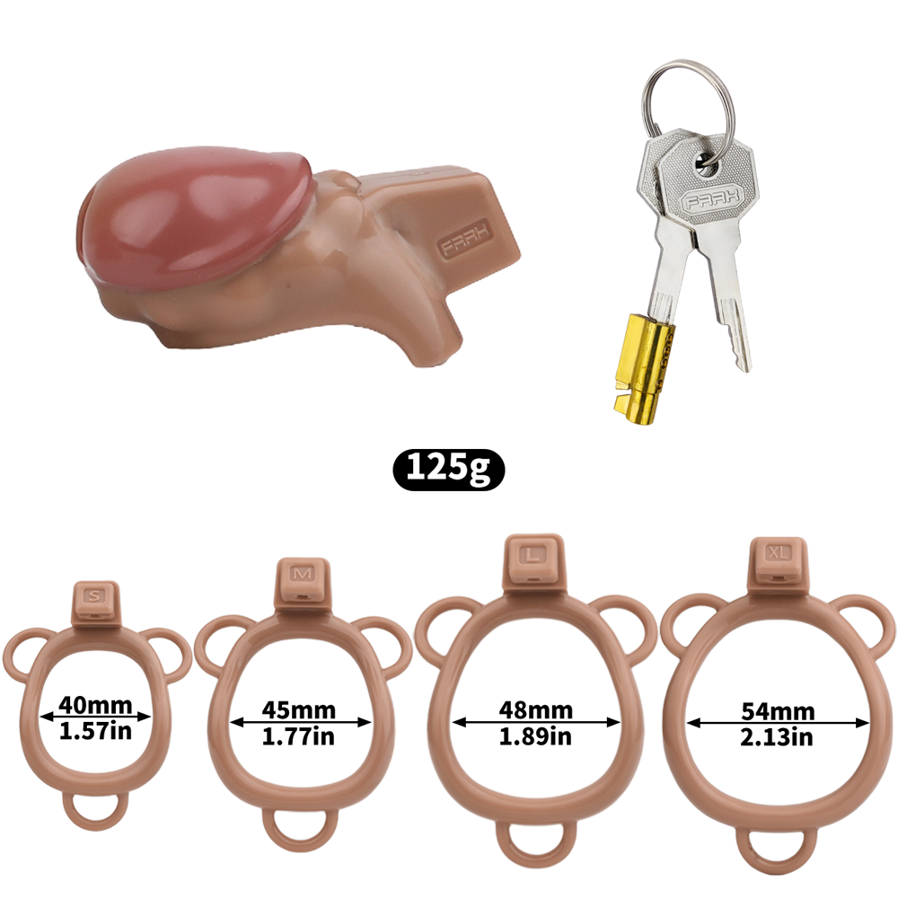ABS Resin Simulation Penis Chastity Lock
