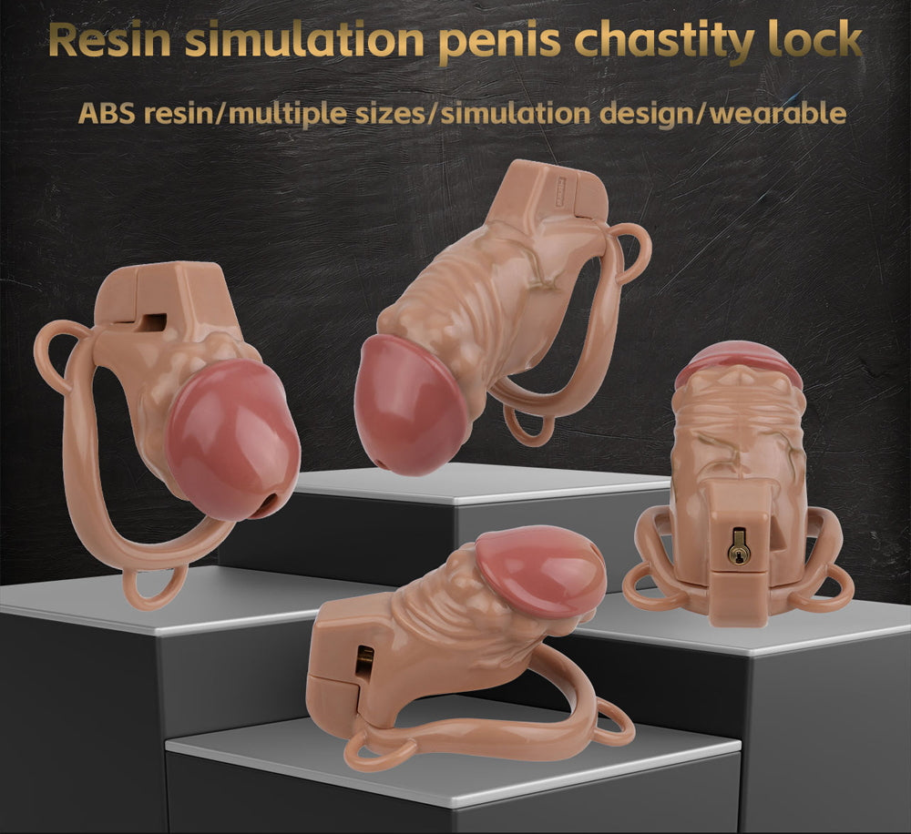 ABS Resin Simulation Penis Chastity Lock