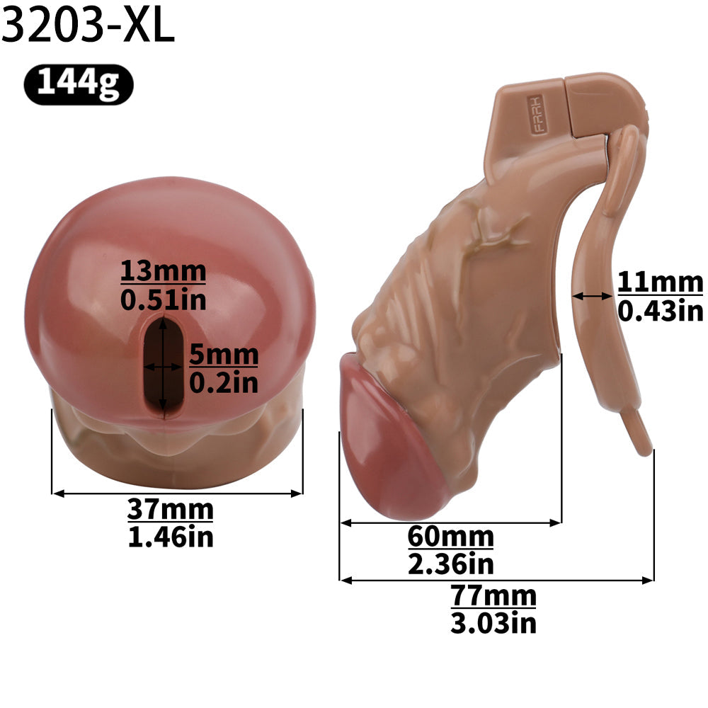 ABS Resin Simulation Penis Chastity Lock
