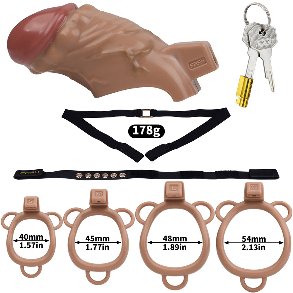 ABS Resin Simulation Penis Chastity Lock