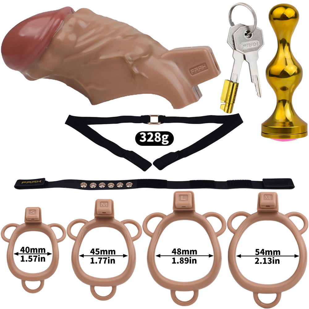 ABS Resin Simulation Penis Chastity Lock