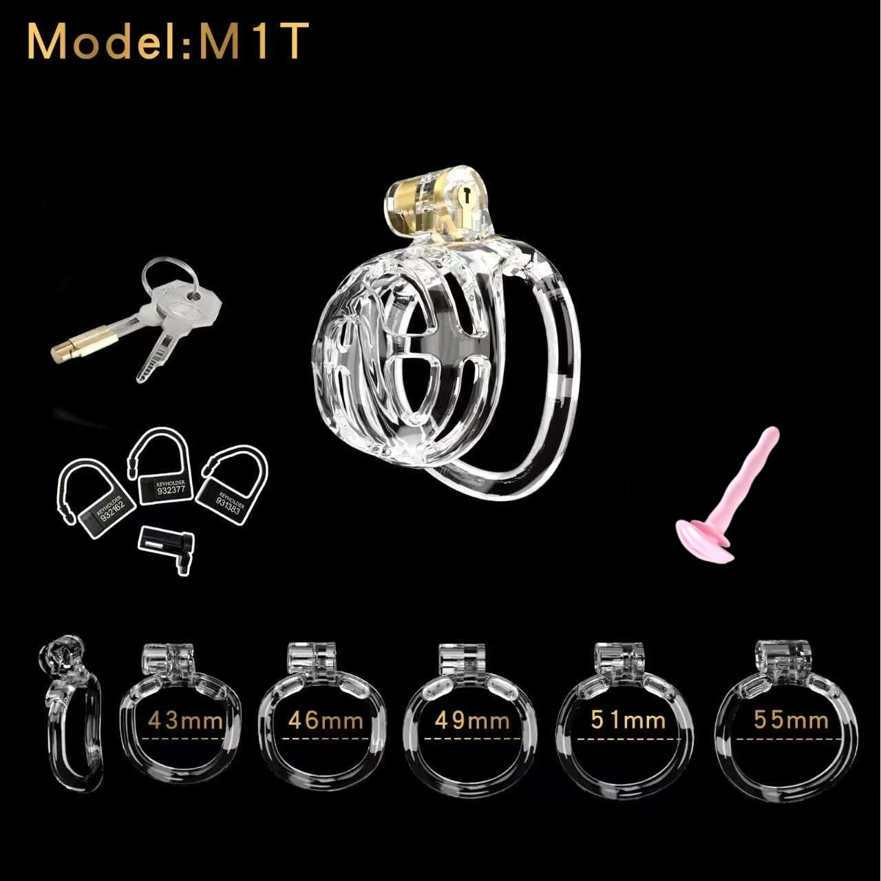 Small Chastity Cage 5 with Catheter Colors to choose
