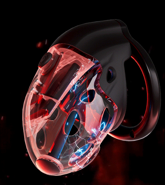 Lockink Retractable Electric Shock Vibrating Chastity Cage