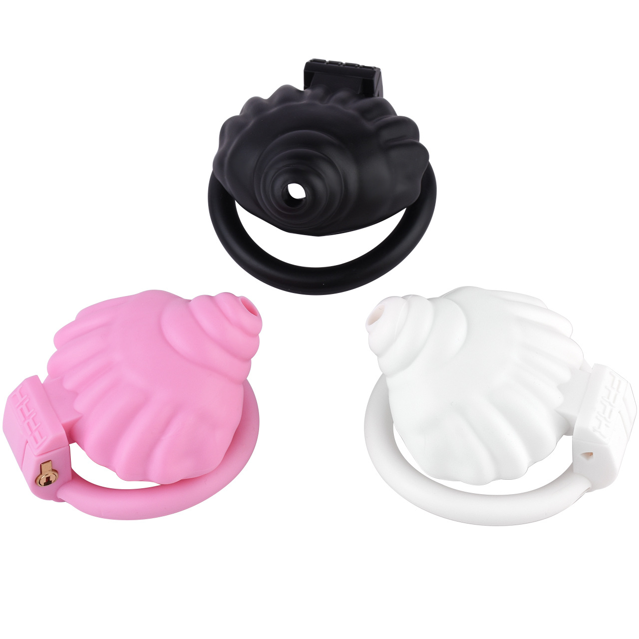 Shell Shaped Sissy Chastity Cage