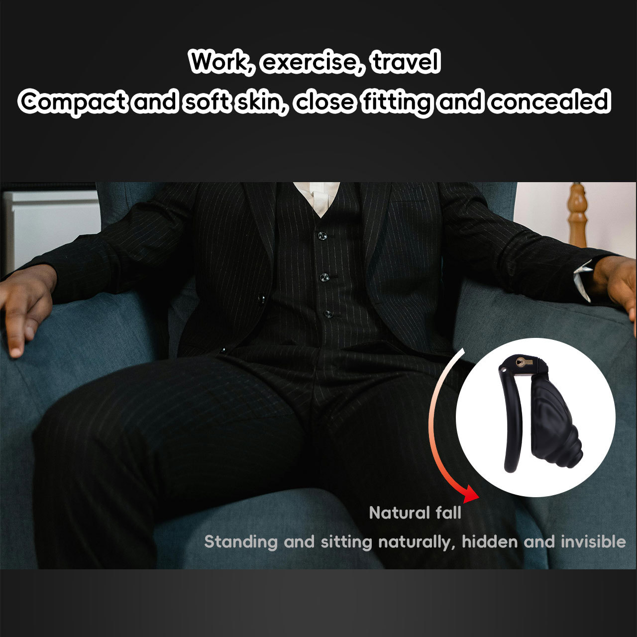 Shell Shaped Sissy Chastity Cage