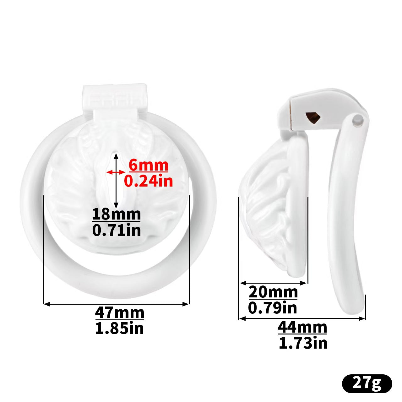 Sissy Pussy Chastity Cage Flat