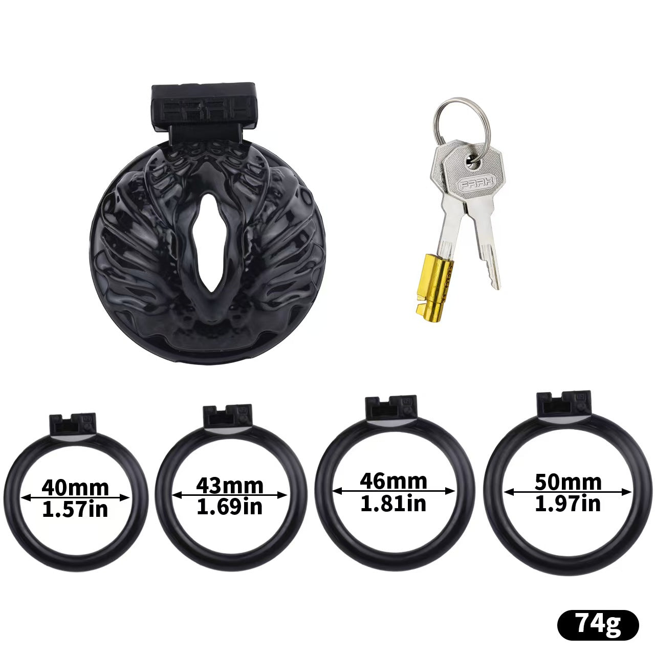 Sissy Pussy Chastity Cage Flat