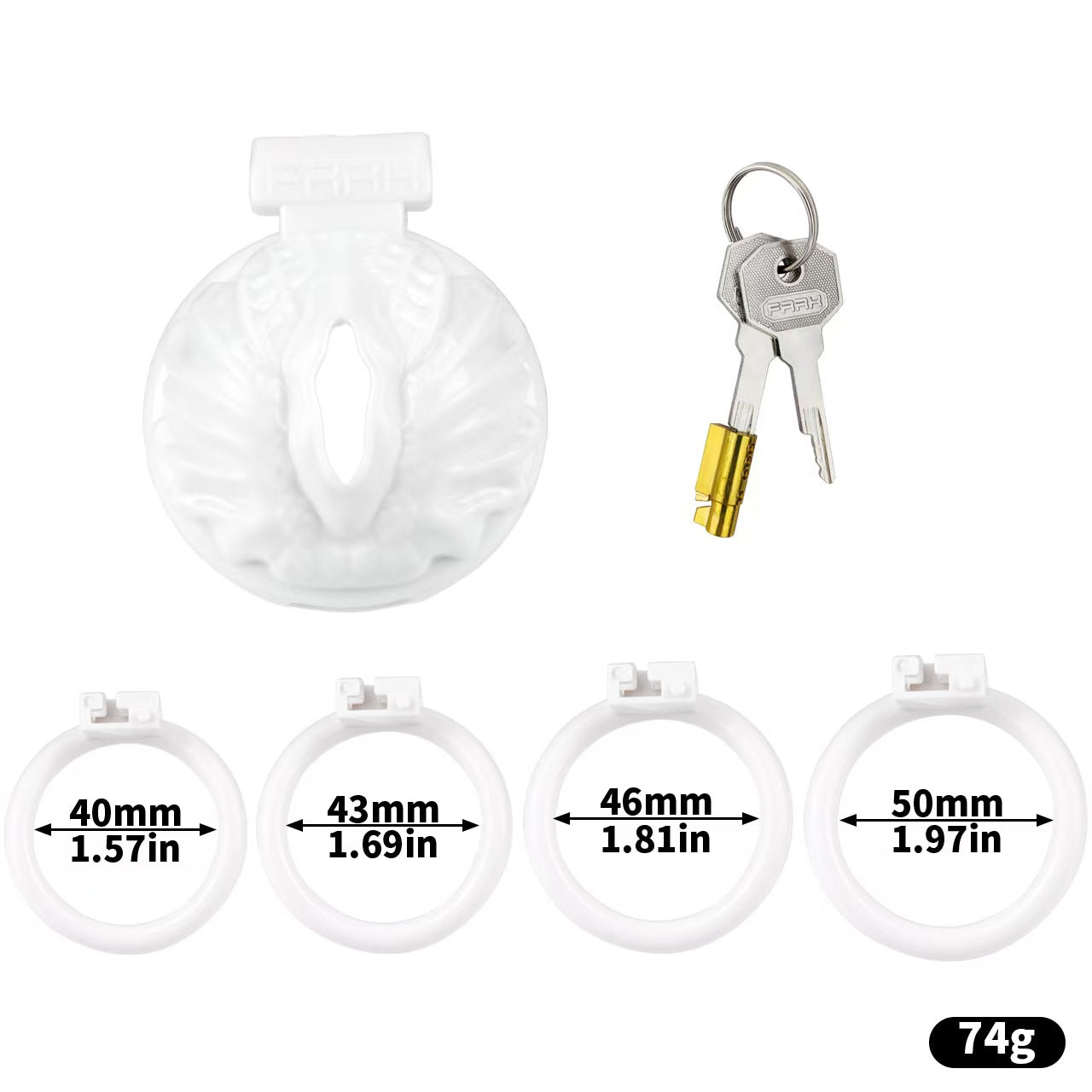 Sissy Pussy Chastity Cage Flat