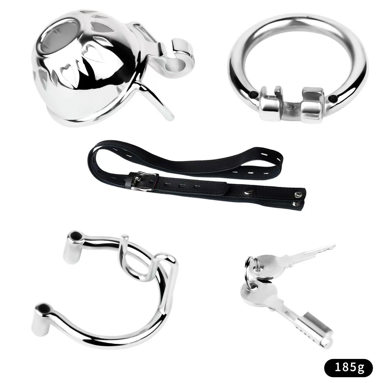 Small Chastity Cage with PA -6