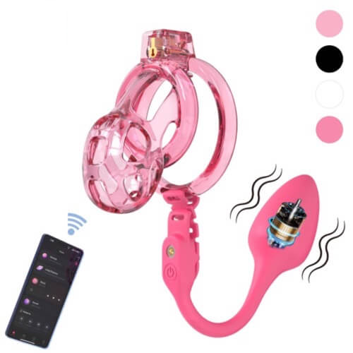 Soft Cobra Chastity Cage With App Controlled Butt Plug