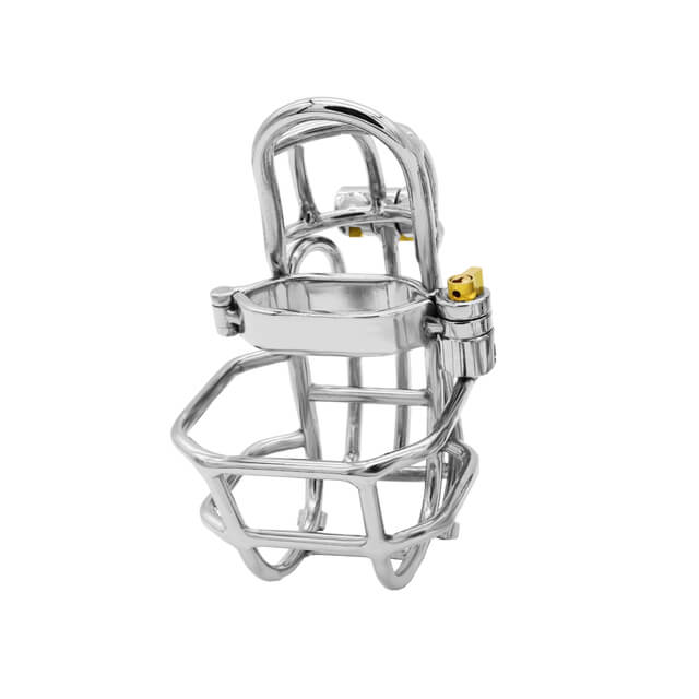Stainless Steel Detachable PA Puncture Chastity Cage